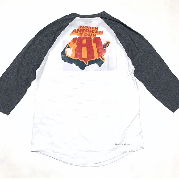 Lucky Brand Bob Dylan Tour 81 Raglan T-Shirt L NWT - Picture 4 of 5